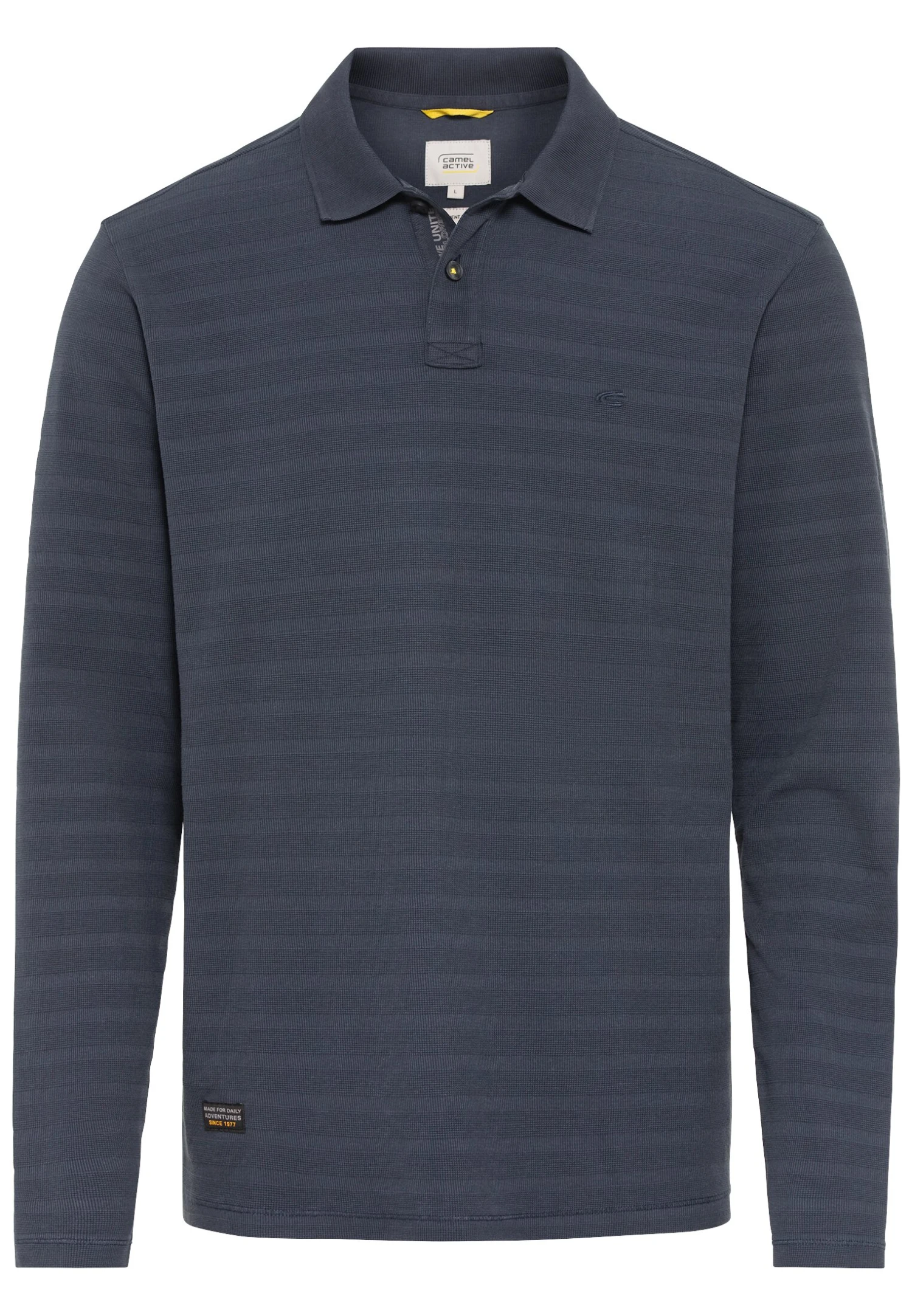 Langarm-Poloshirt Aus Reiner Baumwolle