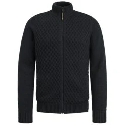 Zip Jacket Cotton Structure Mix