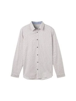 Fitted Printed Stretch Shirt