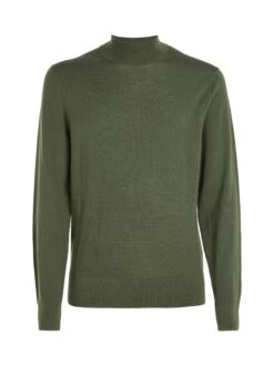 Stehkragenpullover Aus Merinowolle