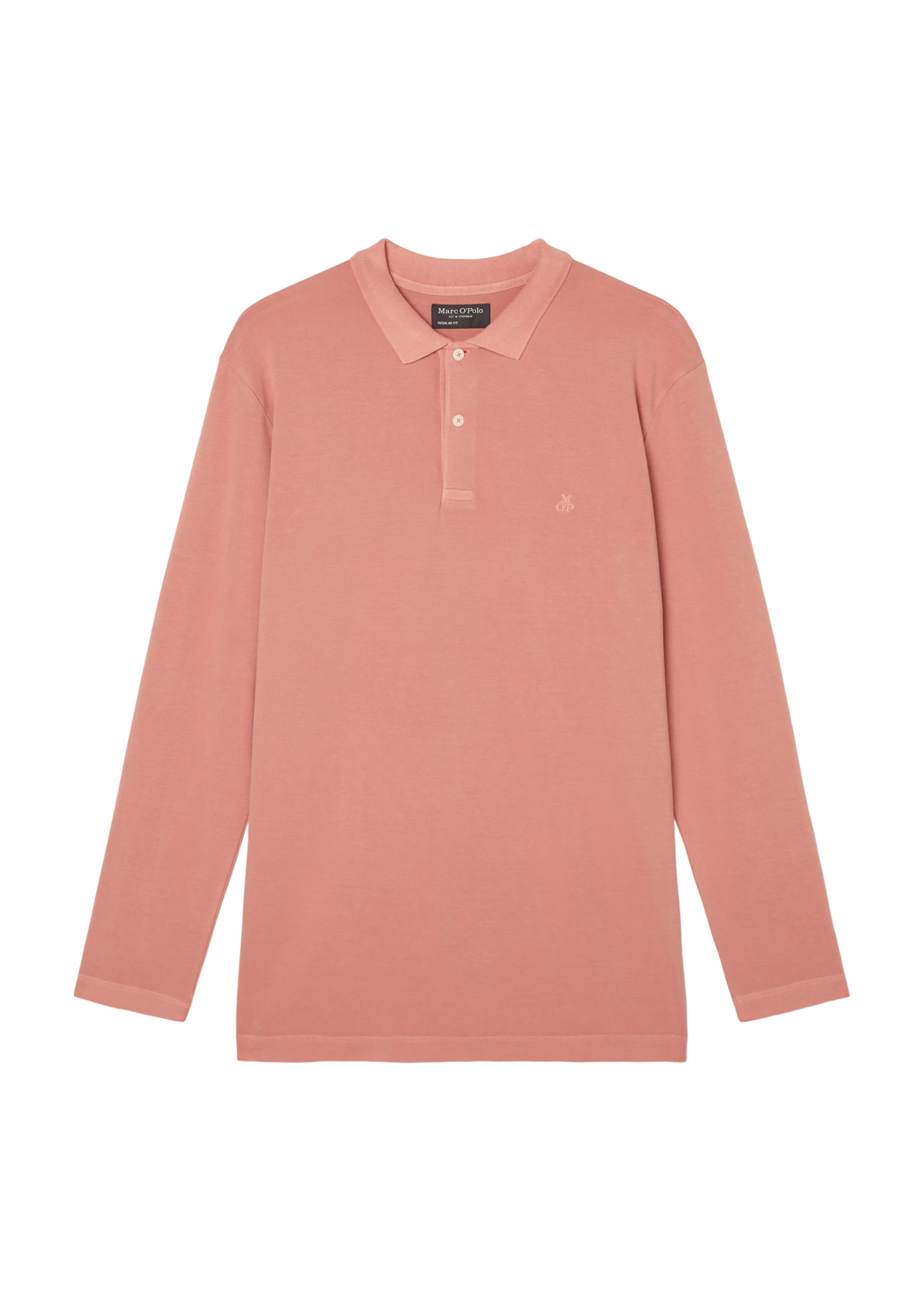 Poloshirt, Long Sleeve, Ribbed Collar, Embroidered Logo At Chest, BIG SIZE