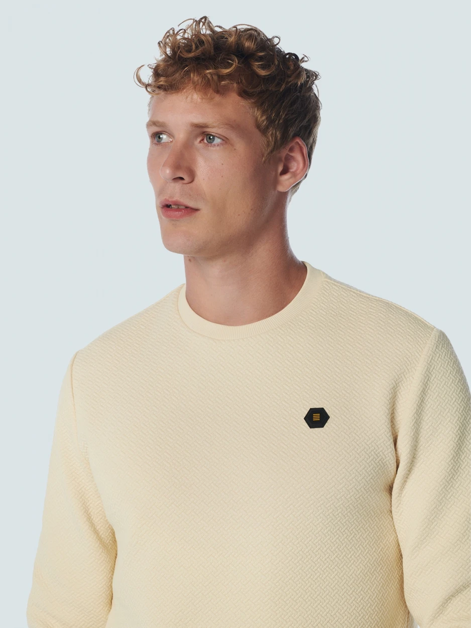 Sweater Crewneck Double Layer Jacquard Stretch – Bild 3