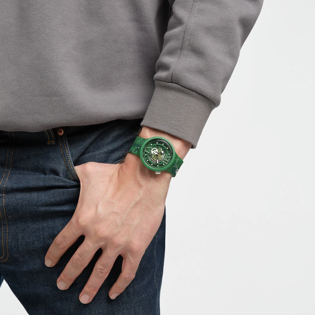 Swatch Uhr "Camoflower Green" – Bild 3