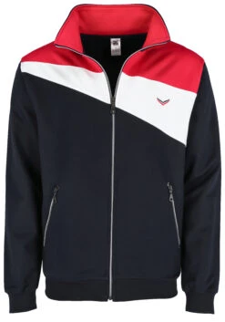 Dreifarbige Sweatjacke