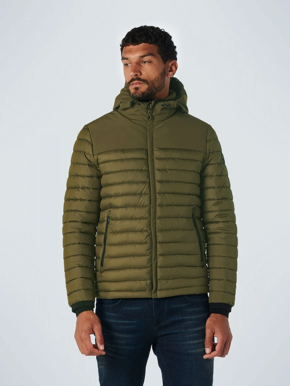 Jacket Hooded Short Fit Padded Mix