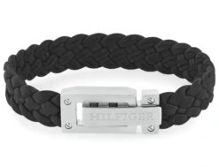 Armband "Flat Braided Leather Bracelet"
