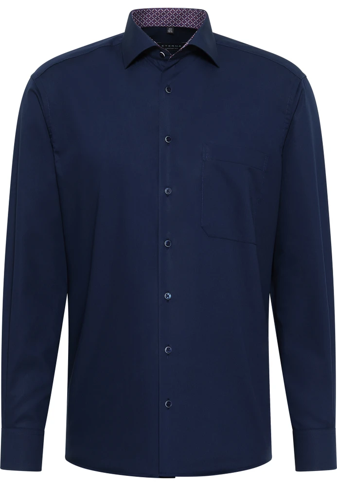 ETERNA Unifarbenes Popeline-Hemd COMFORT FIT – Bild 3