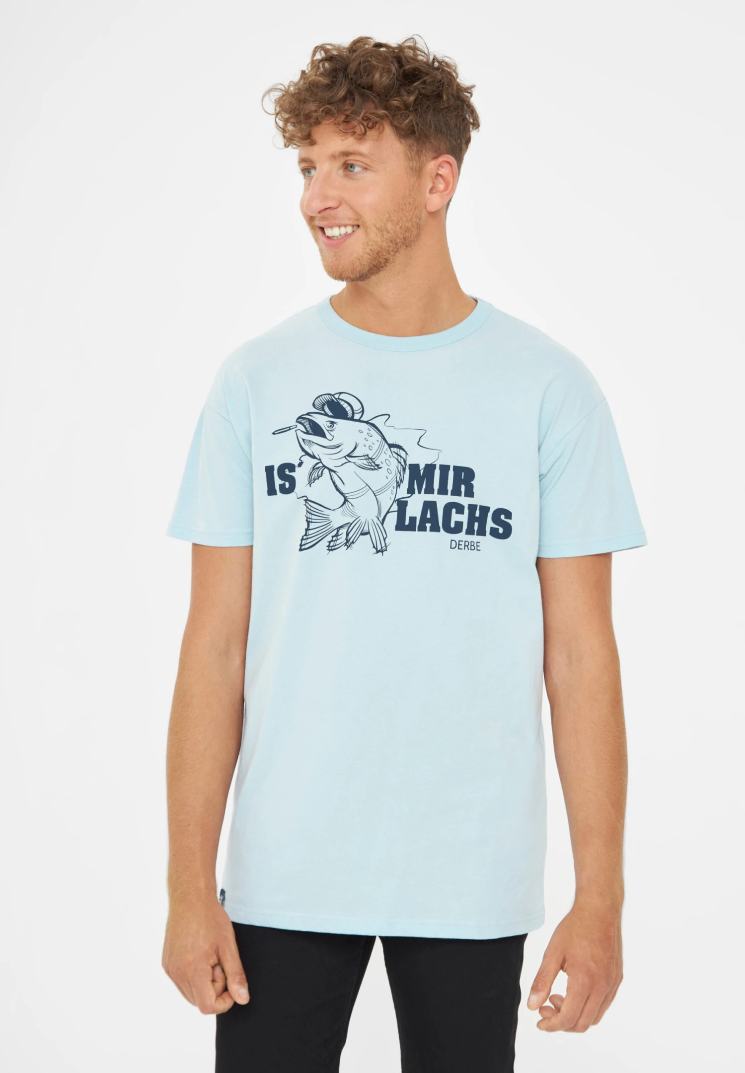 Derbe T-Shirt "Is Mir Lachs" – Bild 2
