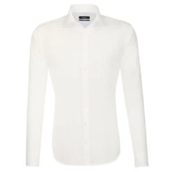 Seidensticker Bügelfreies Popeline Business Hemd In Shaped Mit Kentkragen