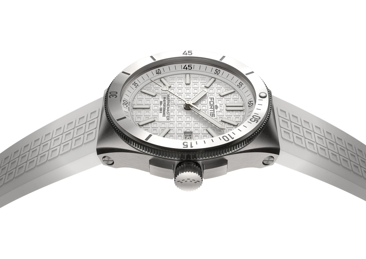 Fortis Uhr "MARINEMASTER M-40 SNOW WHITE AUF HORIZON STRAP" – Bild 8