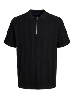 JORSANTORINI CABLE KNIT SS POLO