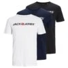 JJECORP LOGO TEE SS CREW NECK 3PKMP NOOS