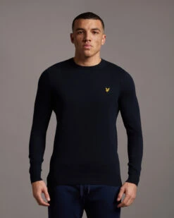 Crew Neck Cotton Merino Jumper
